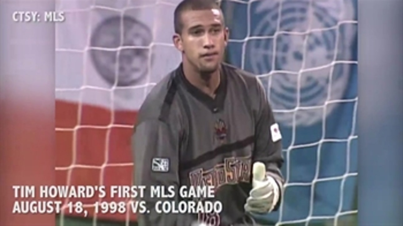 Tim Howard in his first and last games in MLS