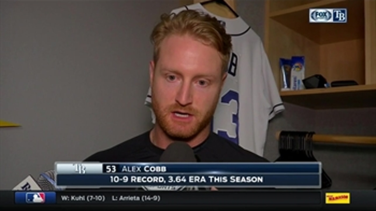 Alex Cobb: This was some of the best baseball we've played in a while