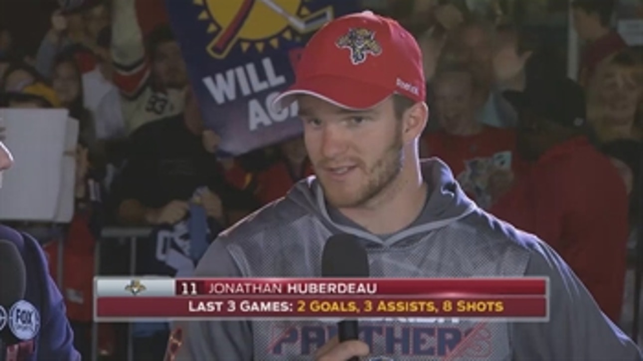 Jonathan Huberdeau: We're playing confident hockey