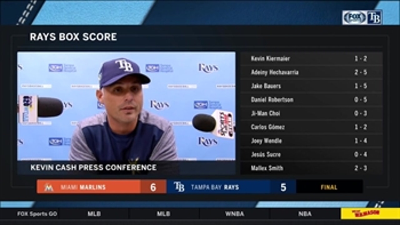 Kevin Cash: Rays rusty in Game 1 loss to Marlins
