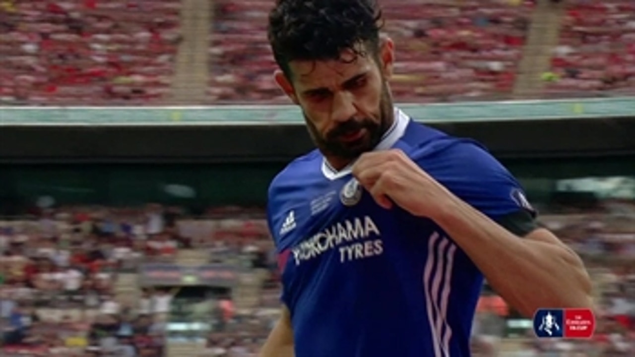 Diego Costa levels it for Chelsea ' 2016-17 FA Cup Final Highlights