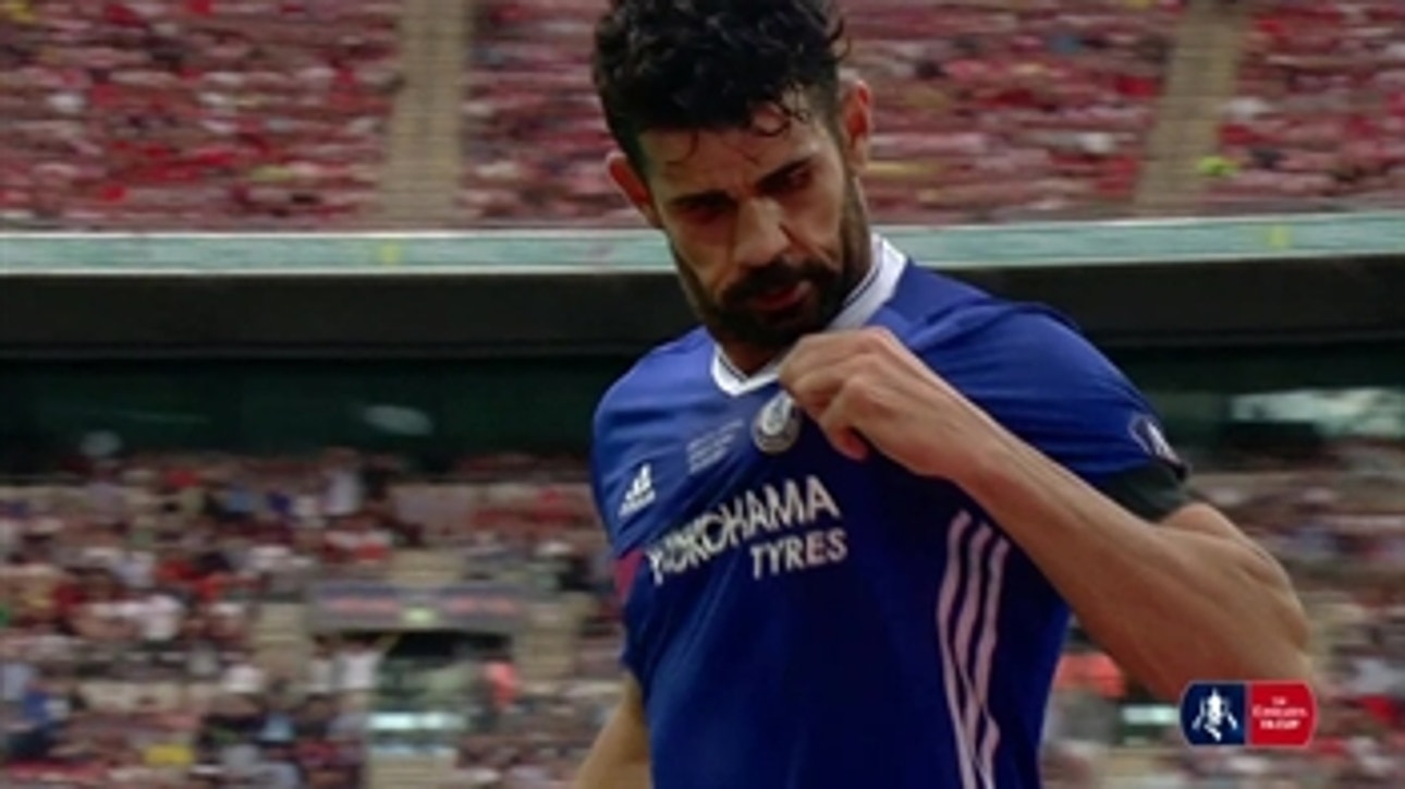 Diego Costa levels it for Chelsea ' 2016-17 FA Cup Final Highlights