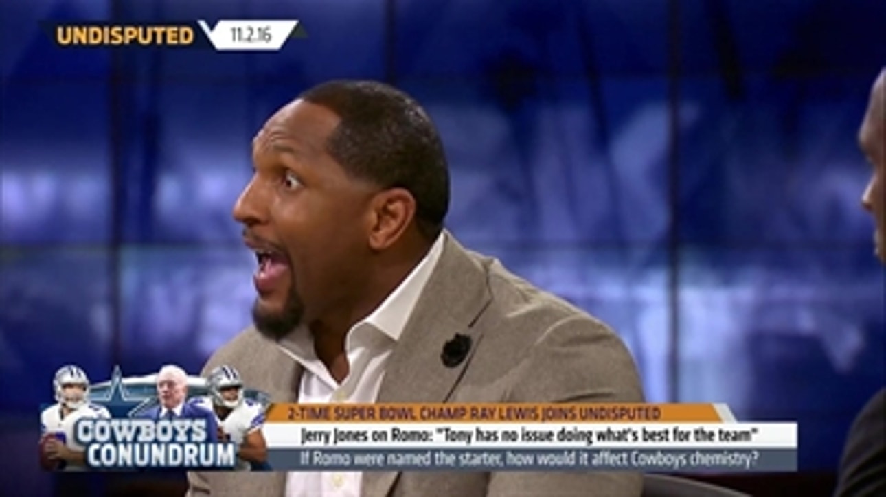 Ray Lewis offers a passionate opinion on the Dak-Romo debate in Dallas ' UNDISPUTED