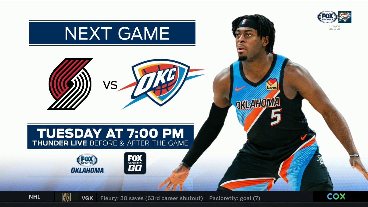 Previewing Thunder vs. Trail Blazers ' Thunder Live