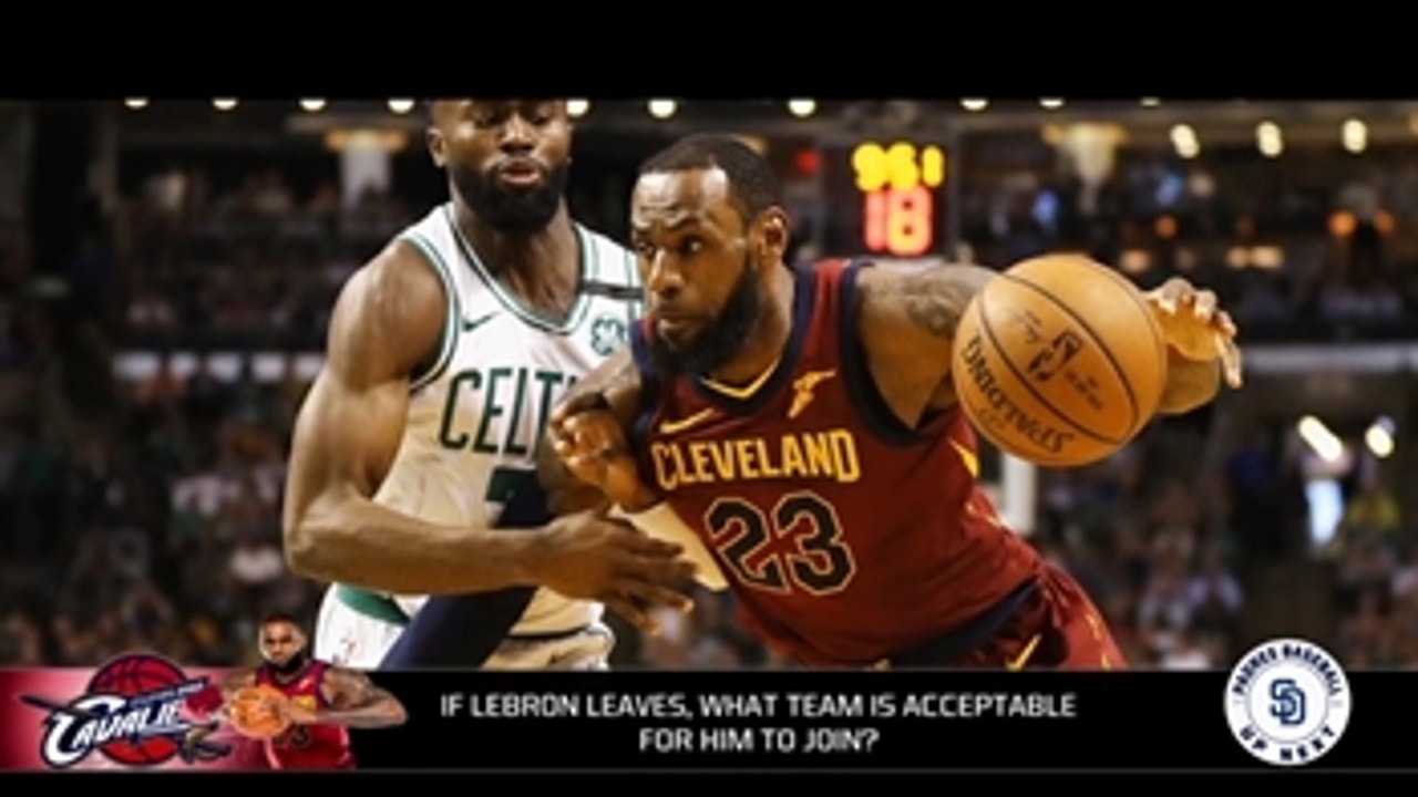 If LeBron James leaves Cleveland, which team is acceptable for him to join?
