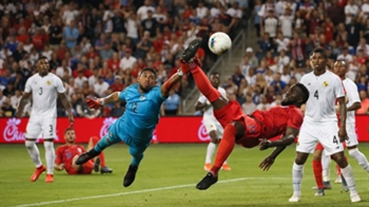 Jozy Altidore's bicycle kick gives the USWNT the 1-0 lead vs. Panama ' 2019 CONCACAF Gold Cup Highlights