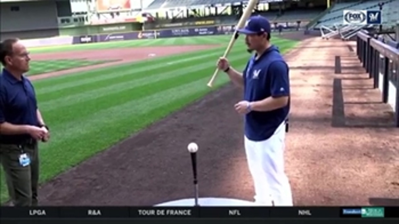 Brewers' Hiura walks us through hitting routine