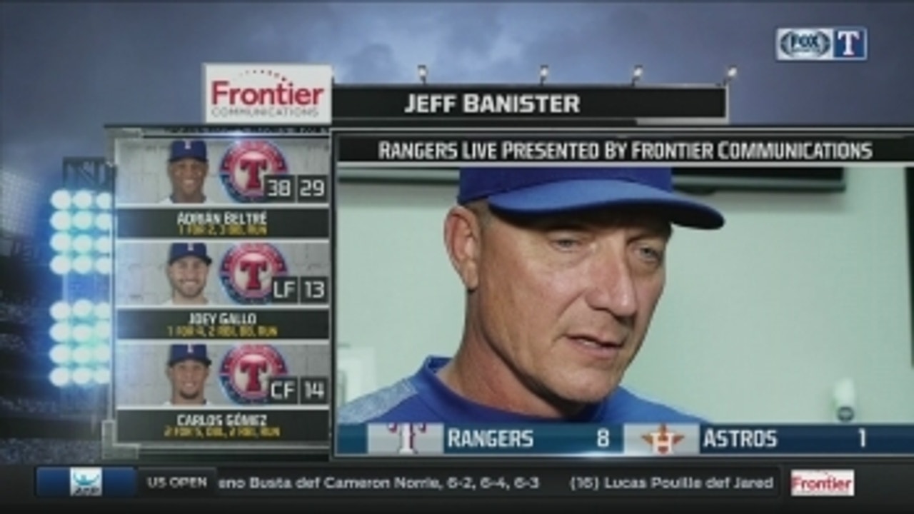 Jeff Banister praises Andrew Cashner's start against Astros in 8-1 win