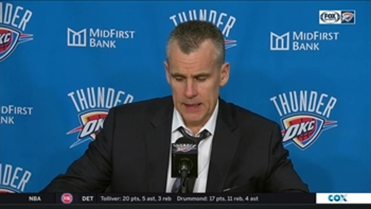 Billy Donovan on OKC's 122-112 victory over Philly