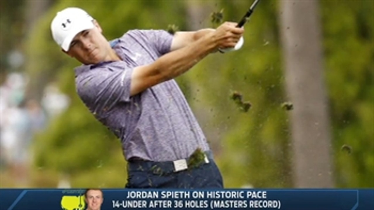 Jordan Spieth on historic pace in Augusta