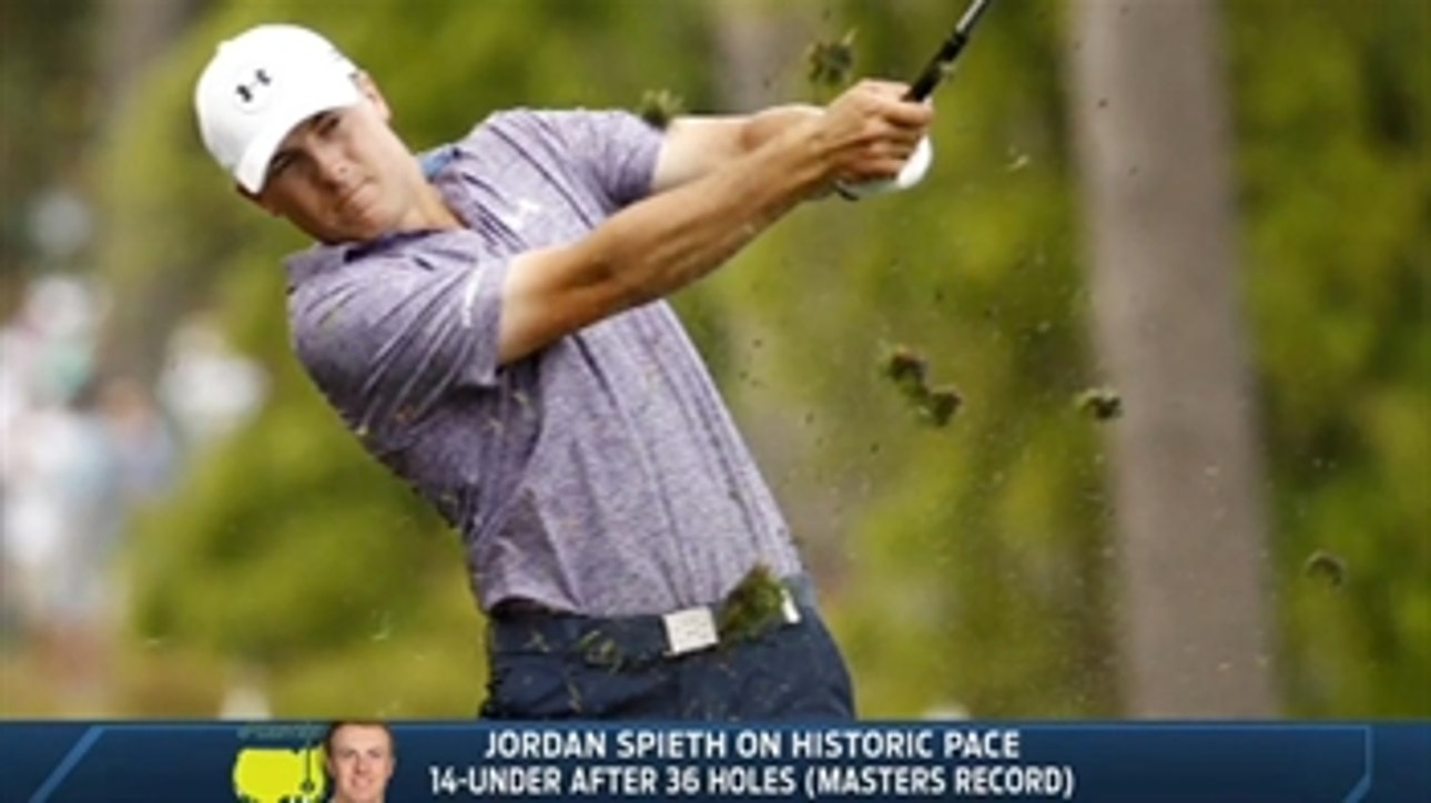 Jordan Spieth on historic pace in Augusta