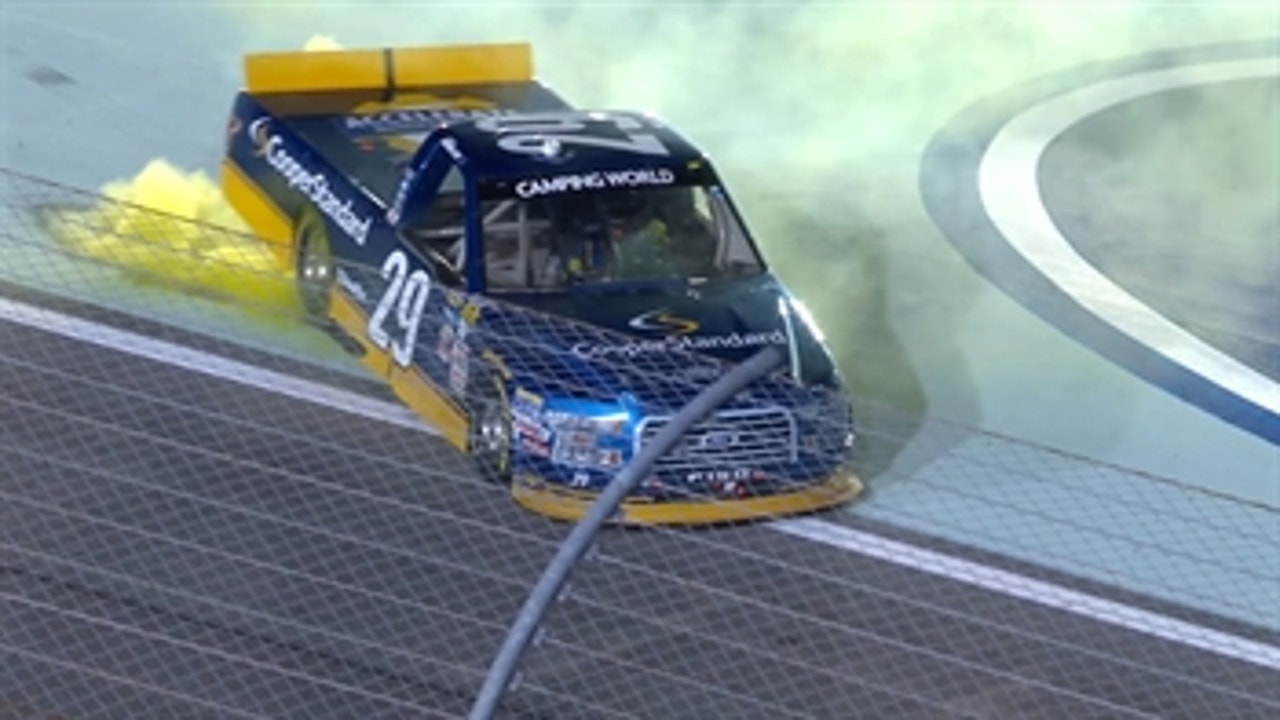 Chase Briscoe scores first career win in BKR's final race | 2017 TRUCK SERIES | FOX NASCAR