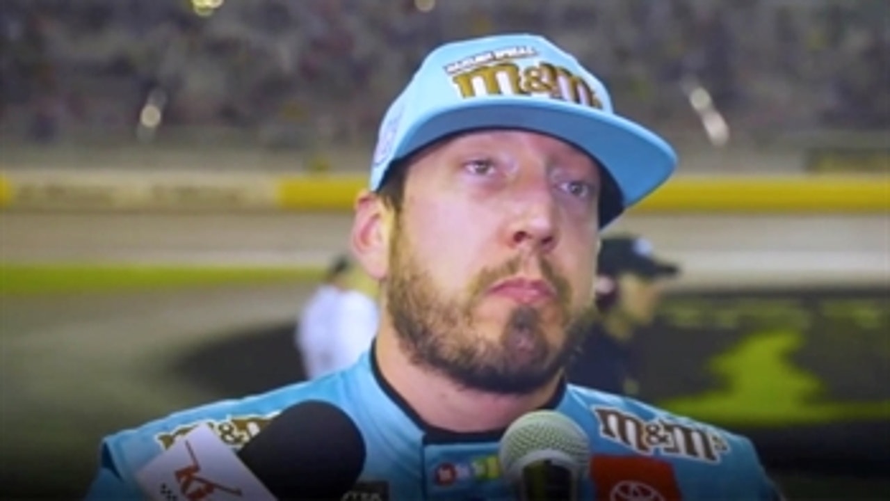 Larry McReynolds and Jamie McMurray react to Kyle Busch's angry interview