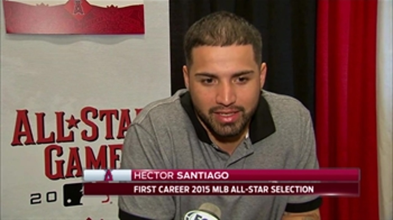 Mike Trout and Albert Pujols on the importance of All-Star pitcher Hector Santiago