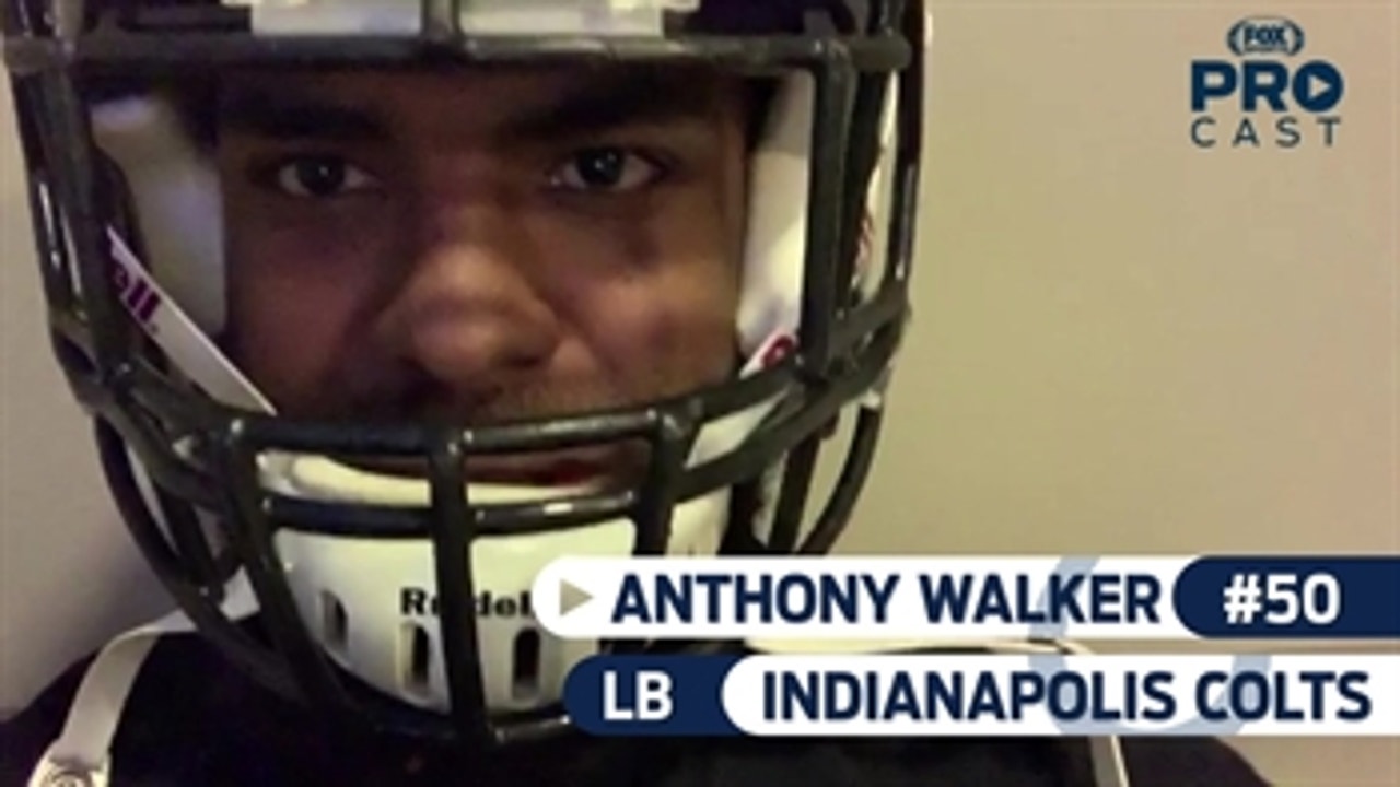 Colts LB and Northwestern alum Anthony Walker shows off just how ready he is for the Big Ten Championship Game