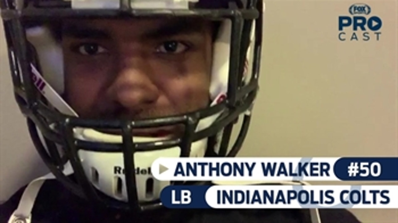 Colts LB and Northwestern alum Anthony Walker shows off just how ready he is for the Big Ten Championship Game