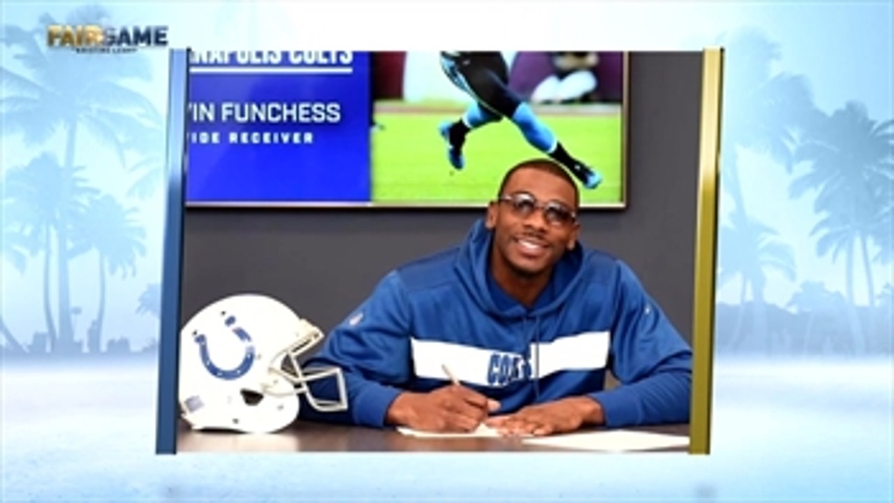 Cam Newton won't be throwing to Devin Funchess anymore as 'Funch' makes his wat to the Colts
