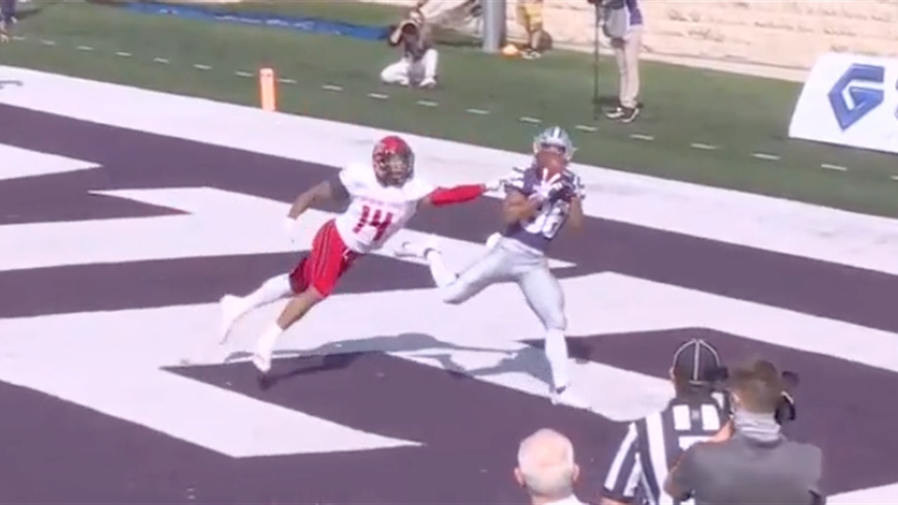 Kansas State blocks punt, Skylar Thompson throws first touchdown pass of the season, 7-0