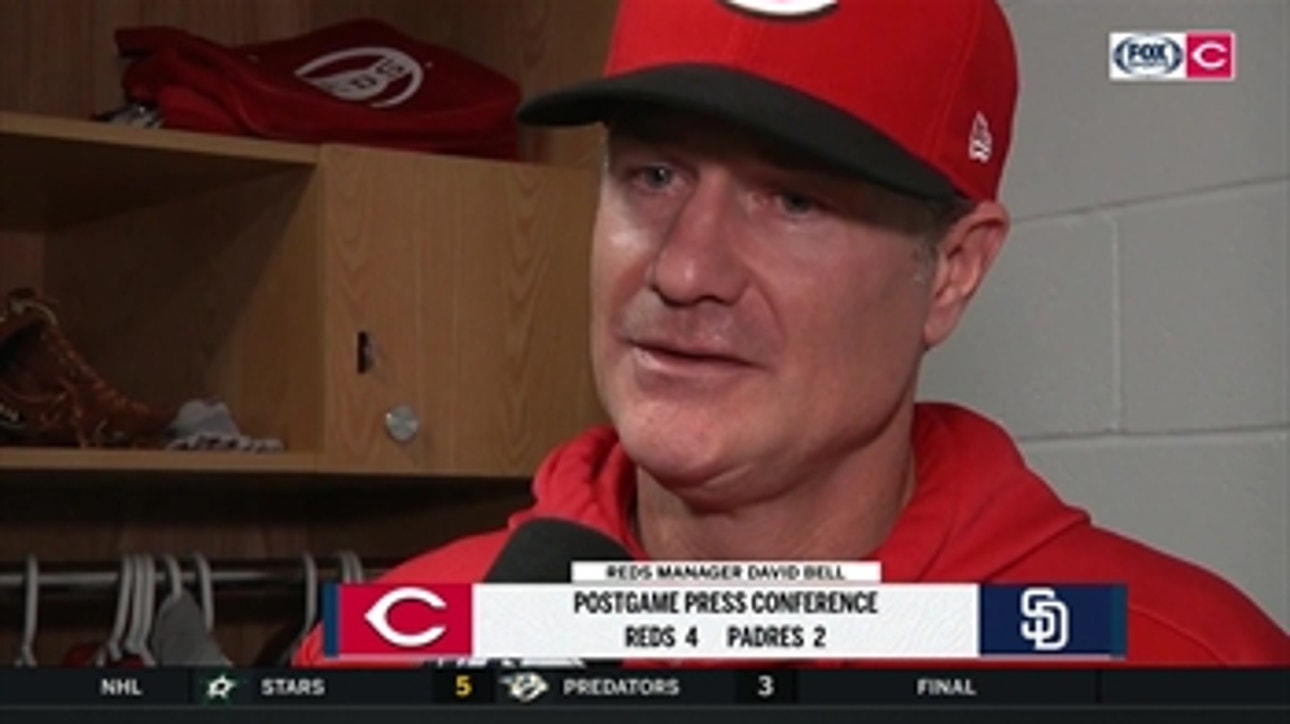 David Bell was all praise for the Reds pitching staff