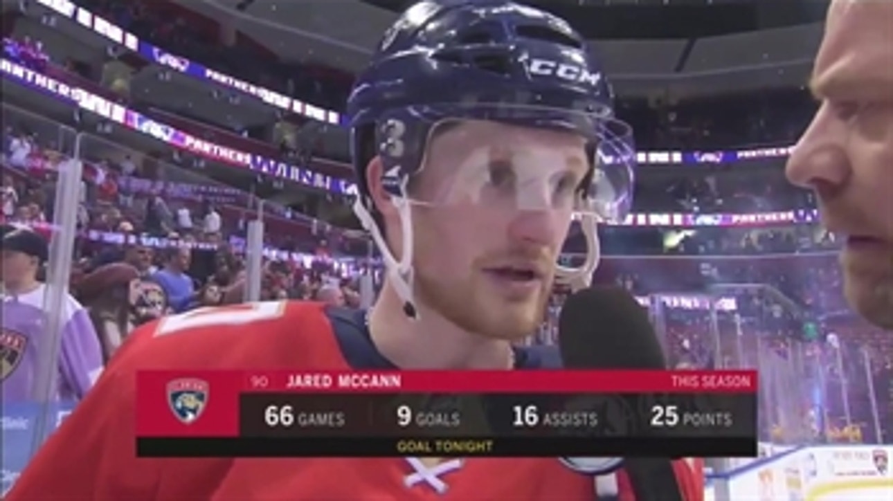 An amped-up Jared McCann describes Thursday's victory