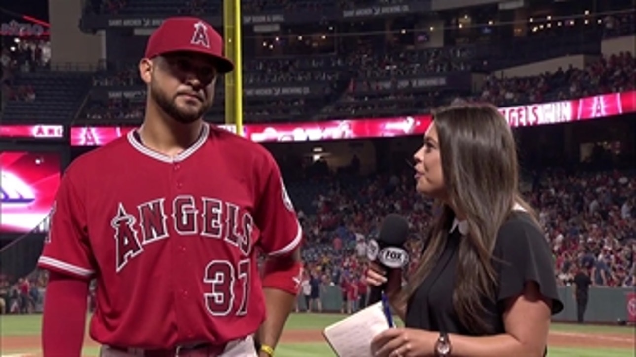 Alex Curry interviews Francisco Arcia after his six RBI and MLB record setting night