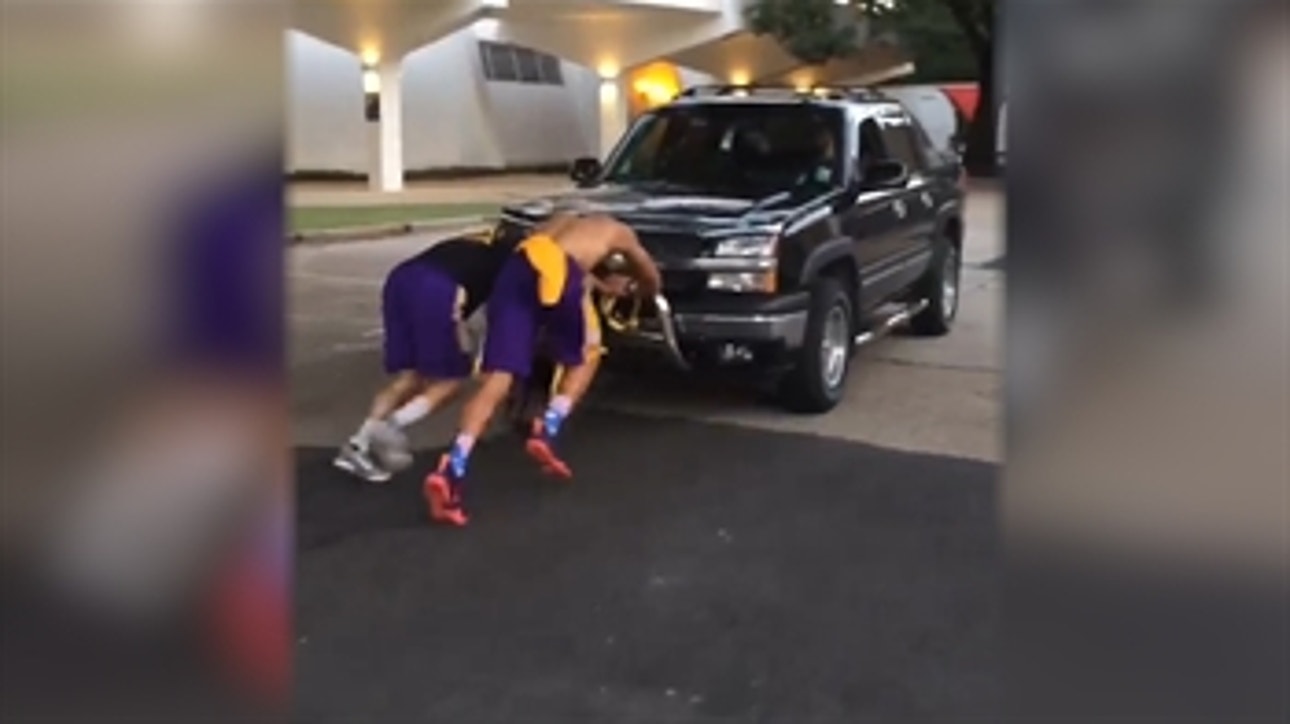Top hoops recruit pushes a truck