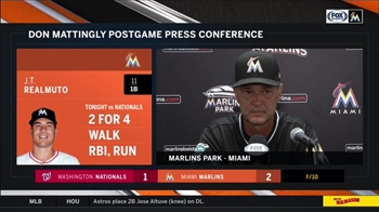 Don Mattingly: It√¢‚Ç¨‚Ñ¢s good to get the win against the Nats