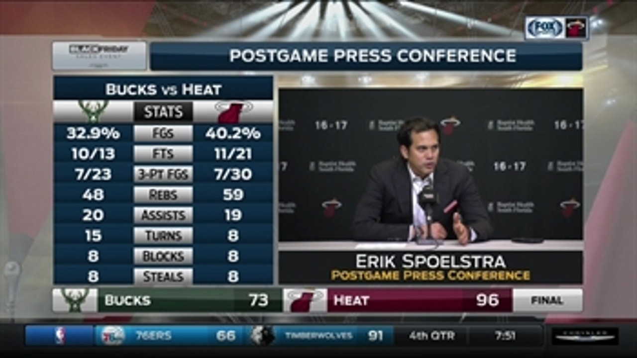 Miami Heat coach Erik Spoelstra discusses the team overcoming a flat start
