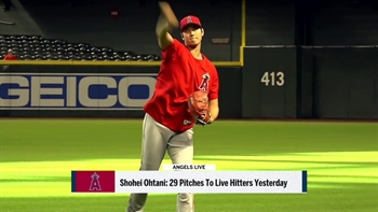 Shohei Ohtani threw the ball 'really well' in simulated game