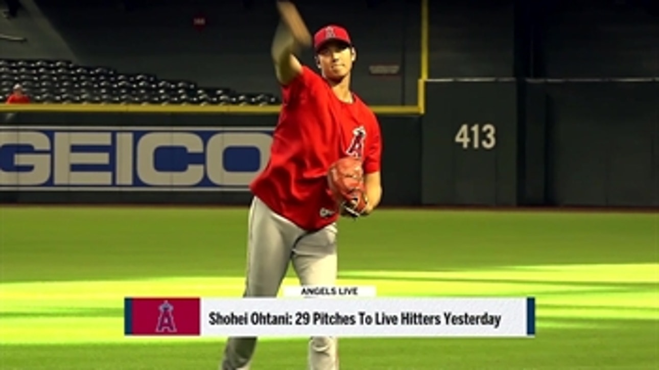 Shohei Ohtani threw the ball 'really well' in simulated game
