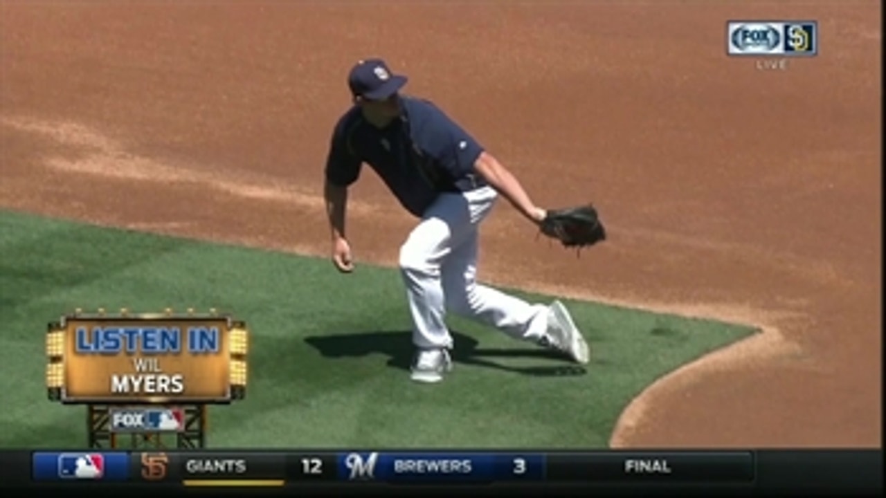 'Listen In' to Wil Myers during pregame warm-ups