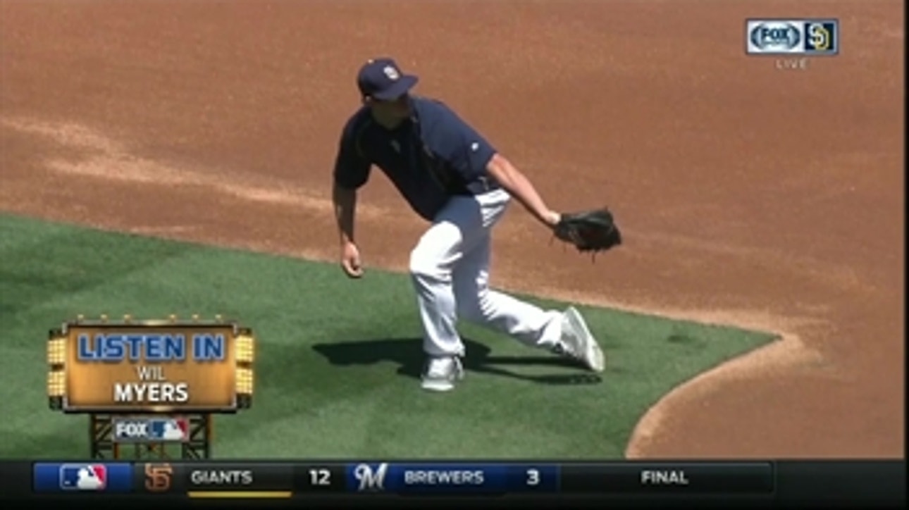 'Listen In' to Wil Myers during pregame warm-ups