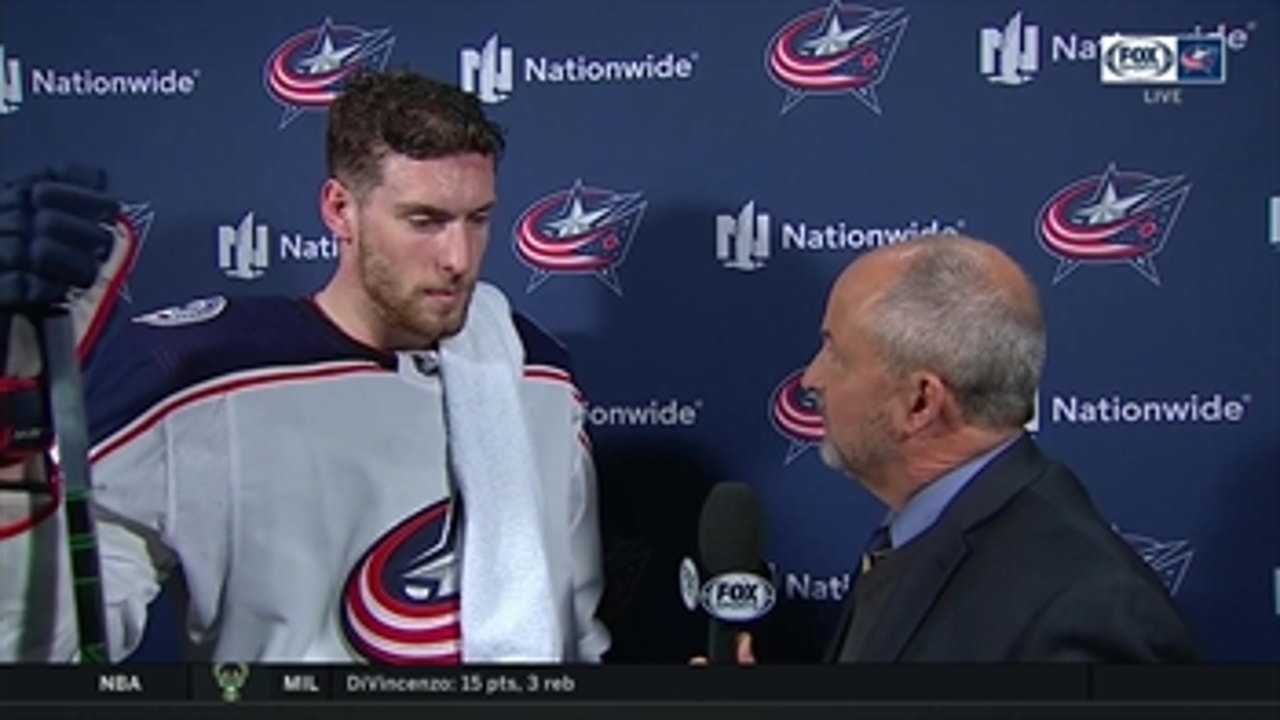 Pierre-Luc Dubois talks about the team's effort in the win