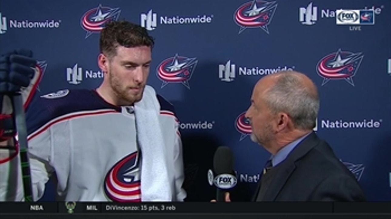 Pierre-Luc Dubois talks about the team's effort in the win