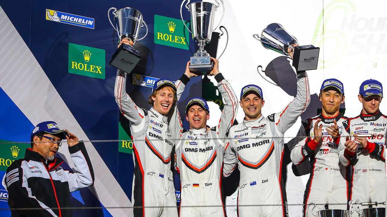 The No. 2 Porsche clinches the WEC Drivers' Championship at the WEC 6 Hours of Shanghai