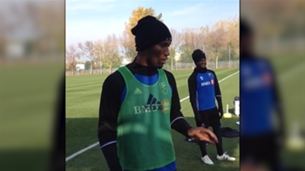 Drogba is back training with the Impact!