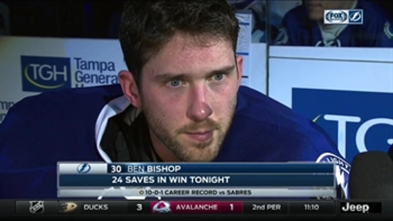 Ben Bishop: 'We've got to keep building off of this and stay consistent'
