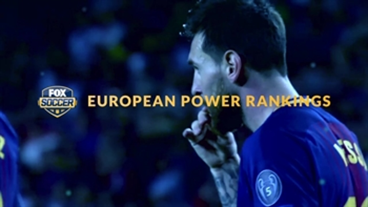 Which team debuts atop our European Power Rankings?