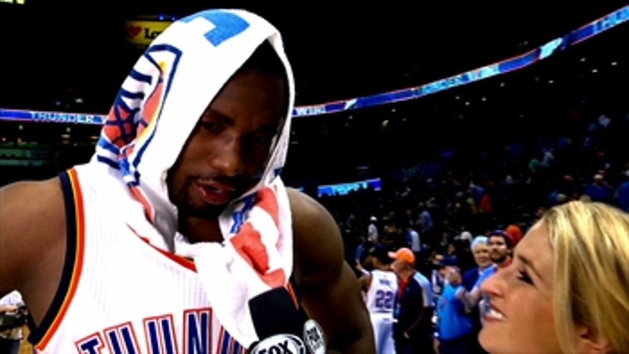 Ibaka on playing shorthanded, getting the win against Dallas