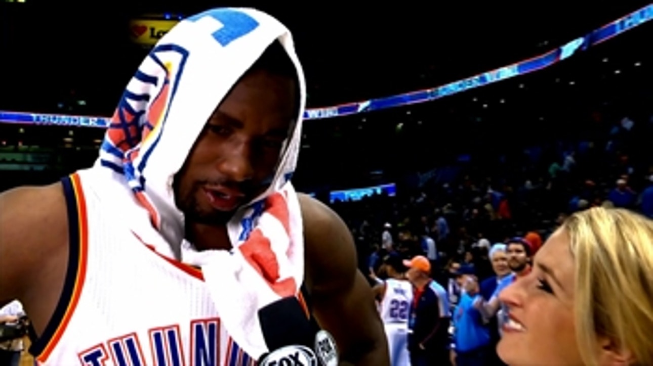 Ibaka on playing shorthanded, getting the win against Dallas