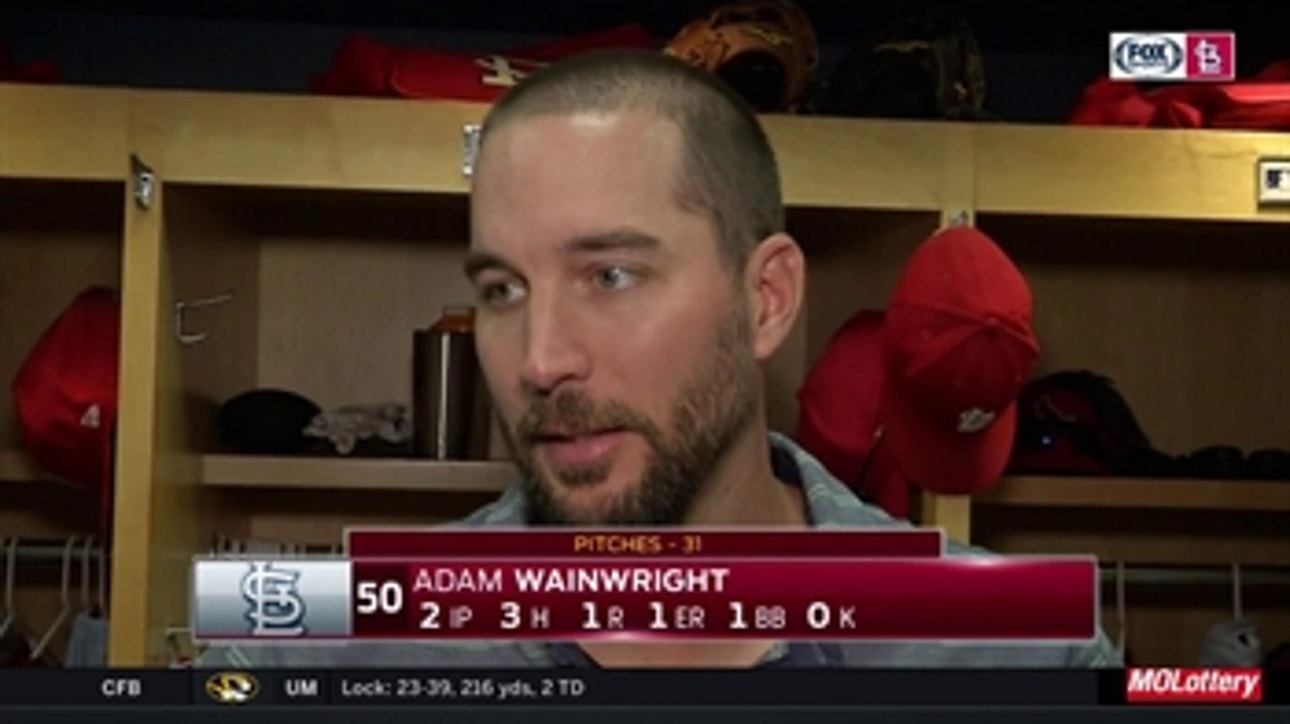 Adam Wainwright: 'It's good to get back out there'