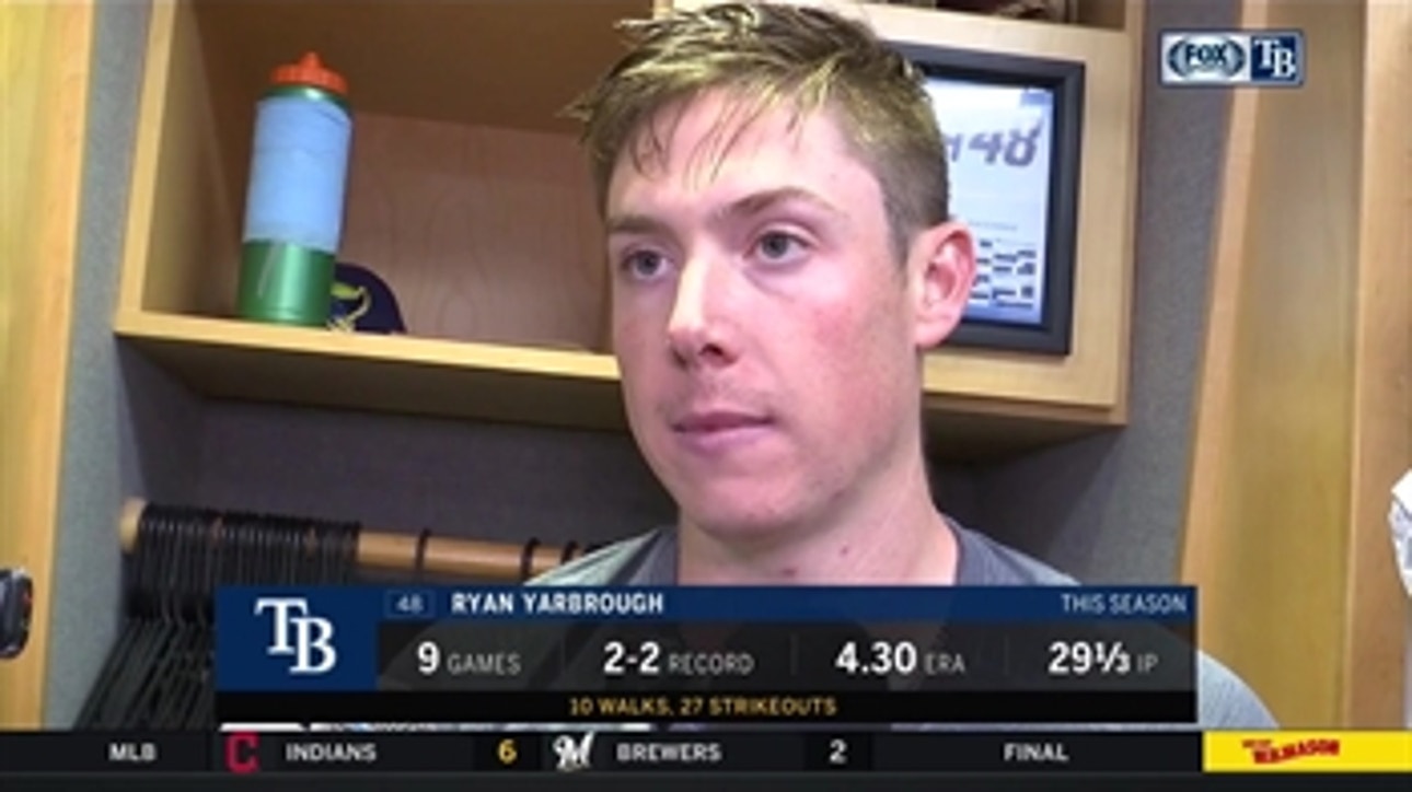 Rays LHP Ryan Yarbrough discusses the positives and negatives of his start against the Braves
