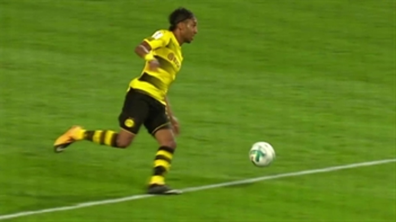 Aubameyang makes it 2-1 with a cool finish vs. Bayern Munich ' 2017 German Super Cup Highlights
