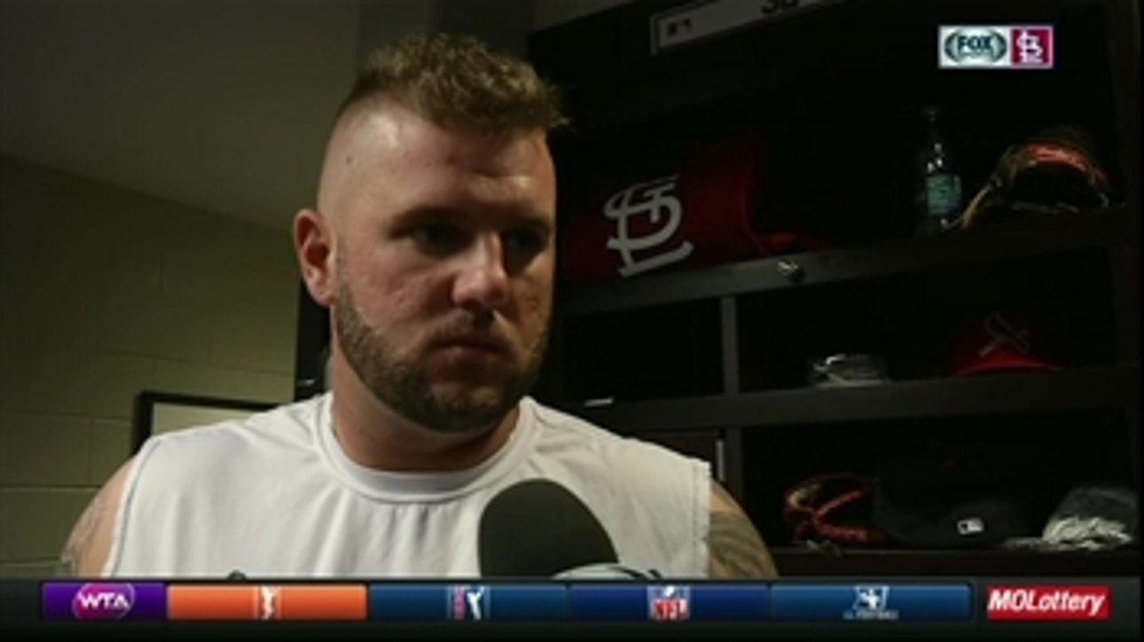 Matt Adams explains why he exited Thursday's game early