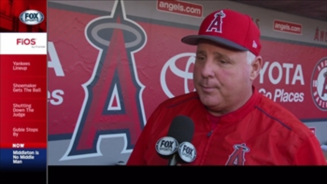 Angels Live: Scioscia excited about Middleton's development as a rookie
