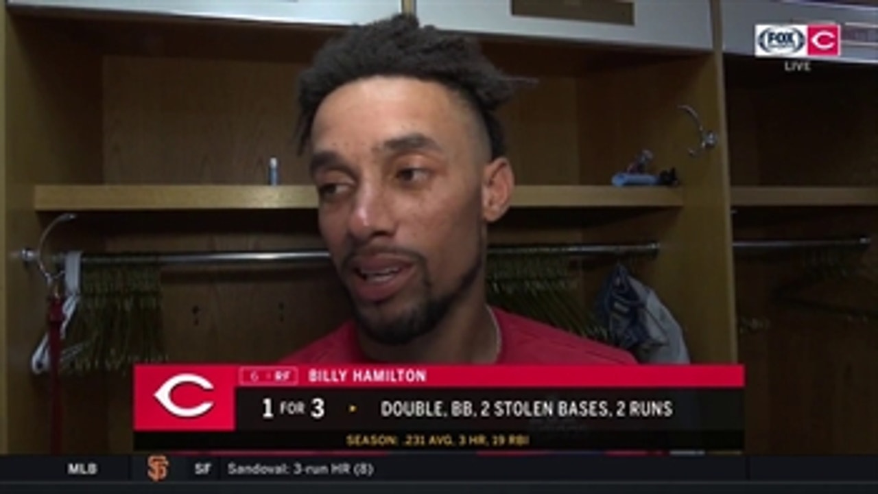 Billy Hamilton discusses wild trip around bases, personal goal of his