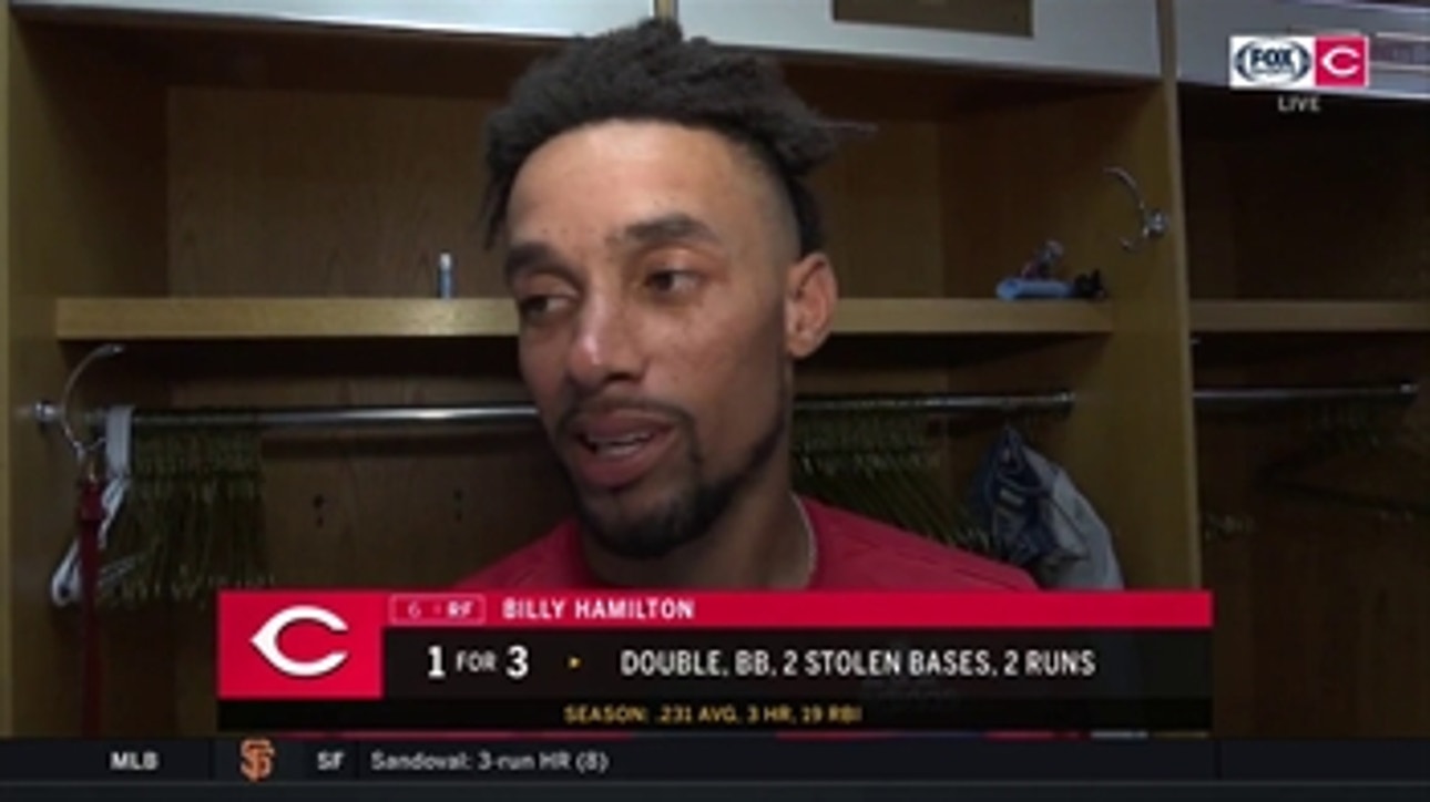 Billy Hamilton discusses wild trip around bases, personal goal of his
