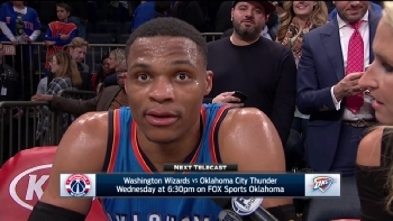 Russell Westbrook talks about being a team leader