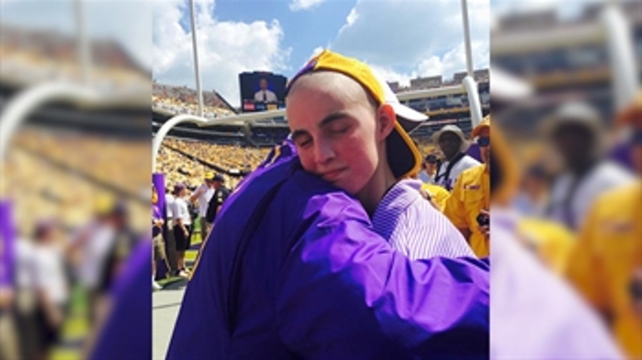 Les Miles' awesome gesture to young fan battling cancer