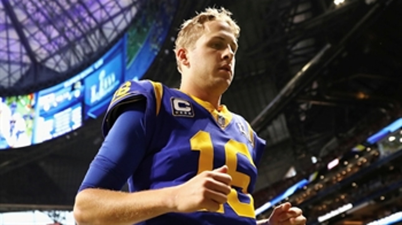 Shannon Sharpe gives Jared Goff an 'F' for his Super Bowl performance